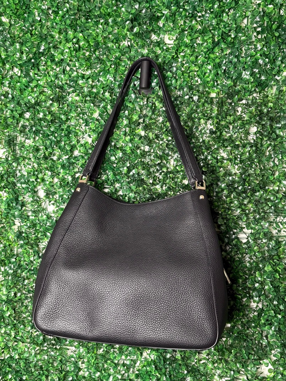 kate spade Black and White Houndstooth Shoulder Bag with Black Trim - Picture 5 of 9